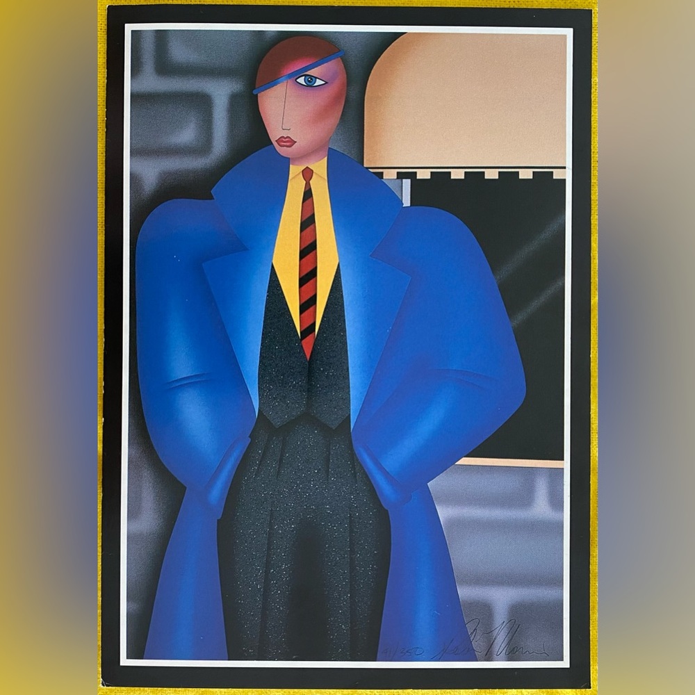 Robin Morris 1985 “Her New Blue Coat” Postcard
